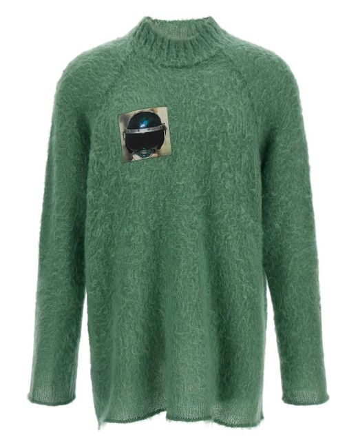 Undercover Green Emerald Wool Sweater for men