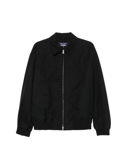 Comme des Garçons Black Zip-Up Bomber Jacket for men