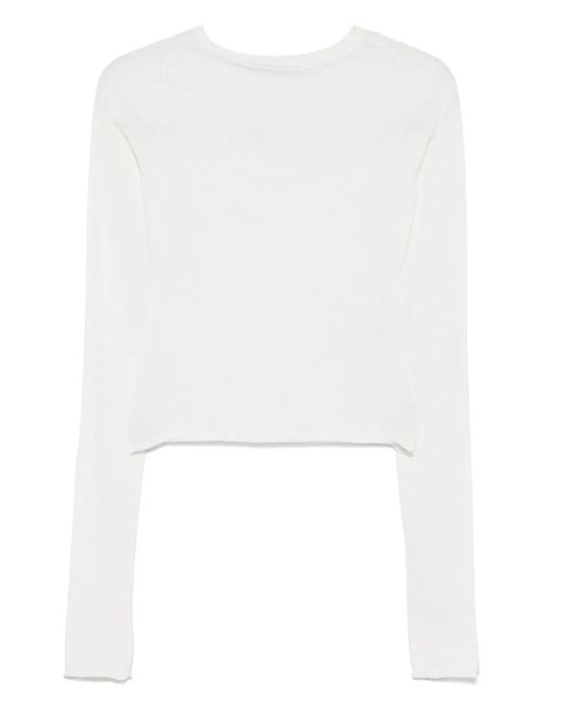 Top con cuello redondo Our Legacy de color White