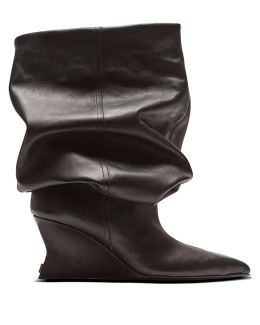 Botines con cuña de 75 mm Balmain de color Black