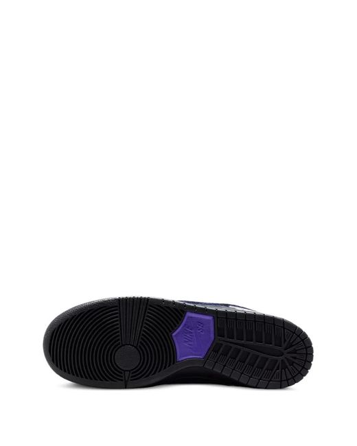Nike Black X Dashawn Jordan Sb Dunk Low Snakeskin-Pattern Sneakers for men