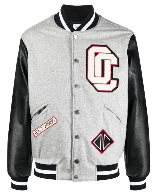 Opening Ceremony Gray Logo-Embroidered Varsity Jacket for men