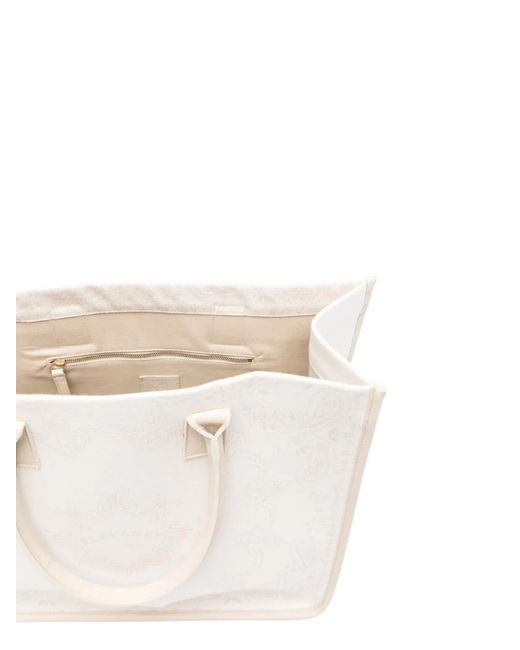 Eleventy Natural Paisley-Pattern Tote Bag for men