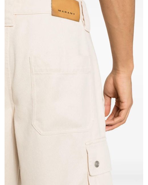 Isabel Marant Natural Tejelo Cargo Shorts for men