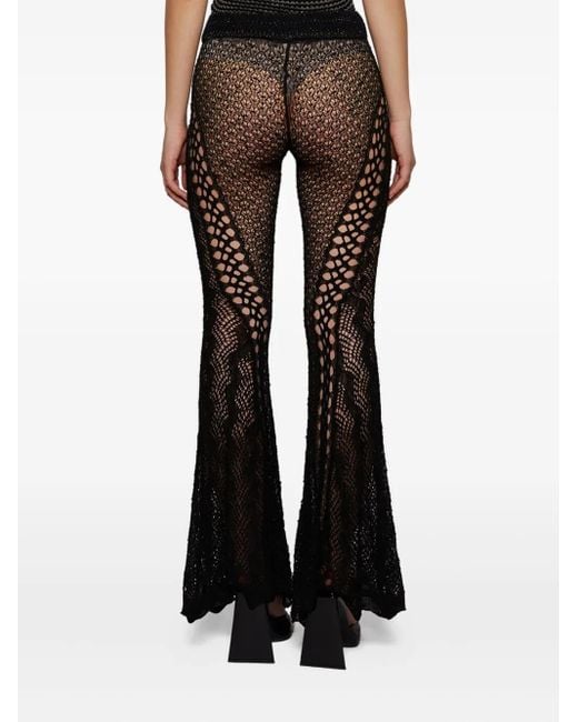 Roberta Einer Crochet Broek in het Black