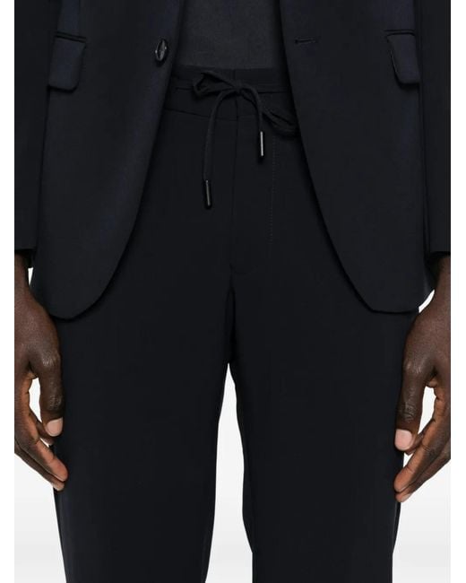 Karl Lagerfeld Blue Pace Drawstring-Fastening Trousers for men