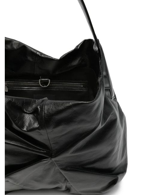 Discord Yohji Yamamoto Black Leather Tote Bag