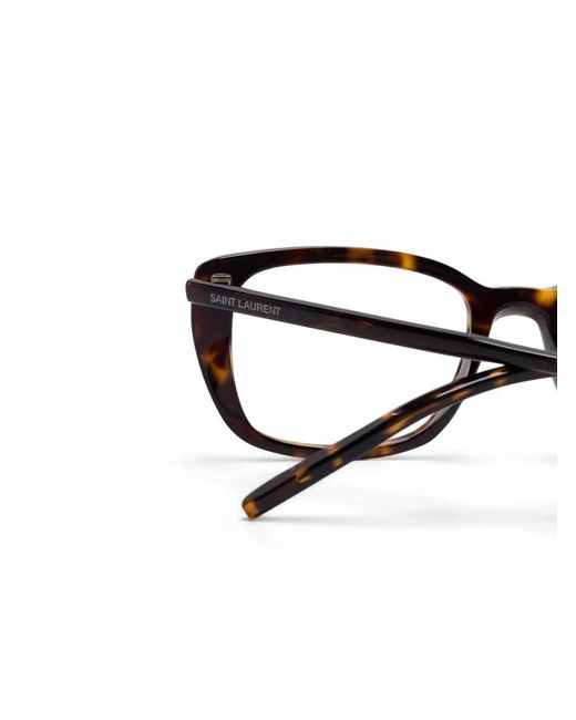 Saint Laurent Brown Square-Frame Glasses
