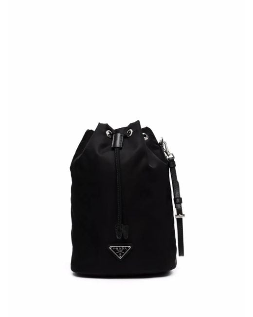 Prada Black Mini Re-nylon Bucket Pouch