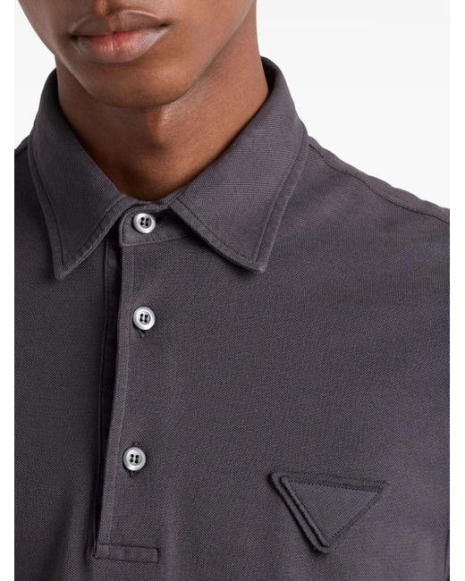 Polo De Piqué Prada de hombre de color Blue