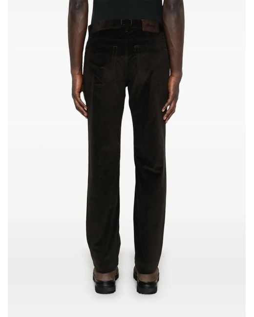 Brioni Black Corduroy Trousers for men