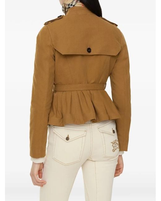 Burberry Brown Cotton Isabella Trench Jacket