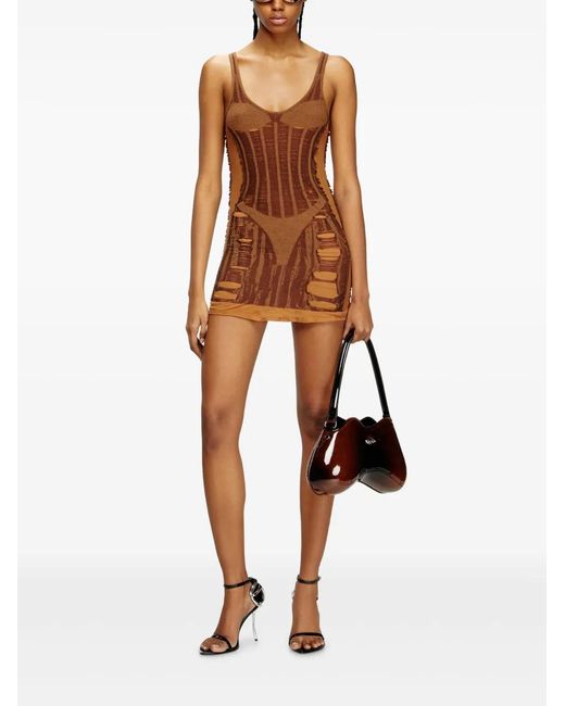 DIESEL Brown Dresses