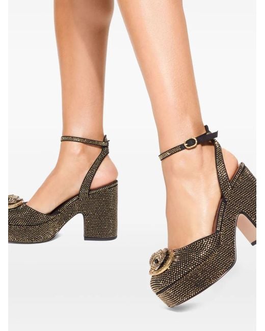 Kurt Geiger Black Sandalen Mit Kristallen 105Mm