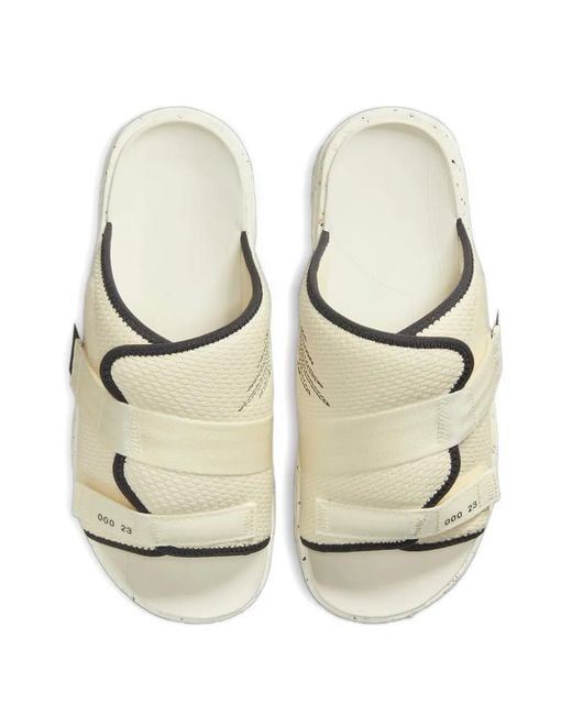 Nike White Crater Double-Strap Slides for men