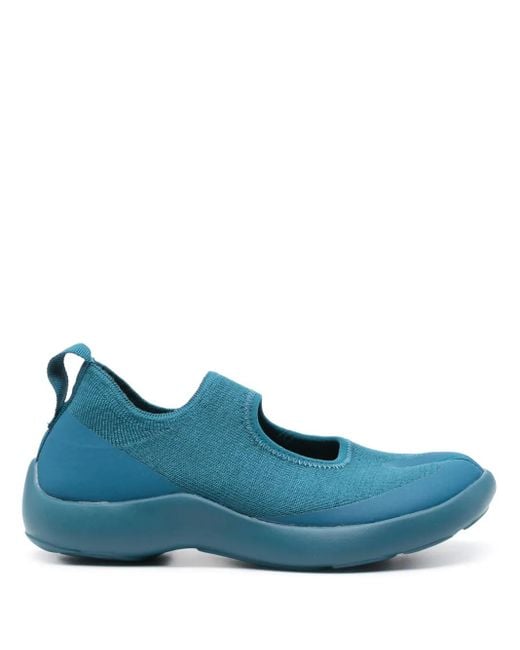 Tabi Footwear Blue Asymmetric-Toe Sneakers