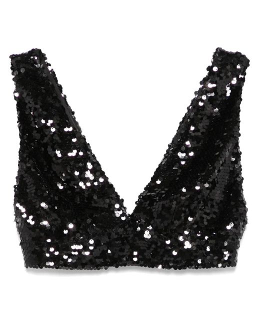Philosophy Di Lorenzo Serafini スパンコール クロップドトップ Black
