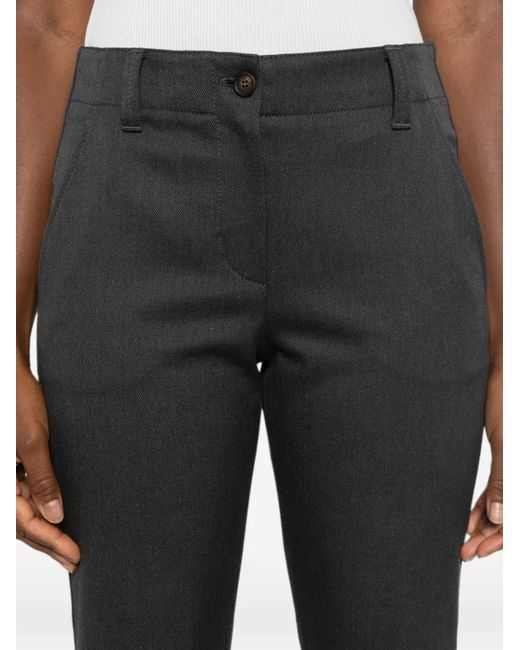 Brunello Cucinelli Gray Flared Trousers