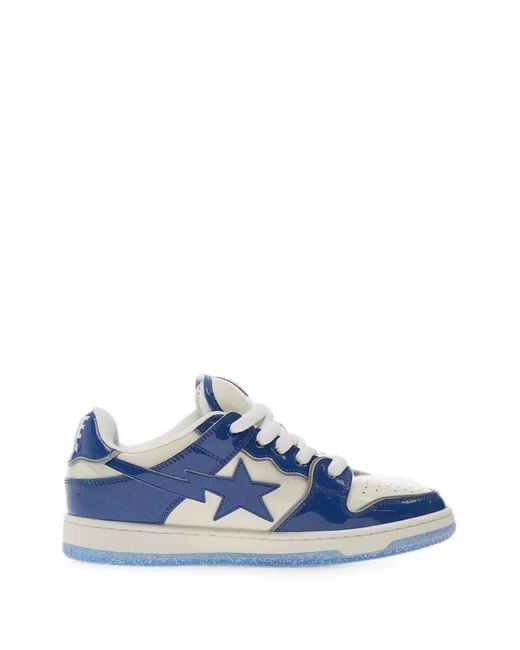 A Bathing Ape Blue Sk8 Sta Bold 1 Sneakers for men