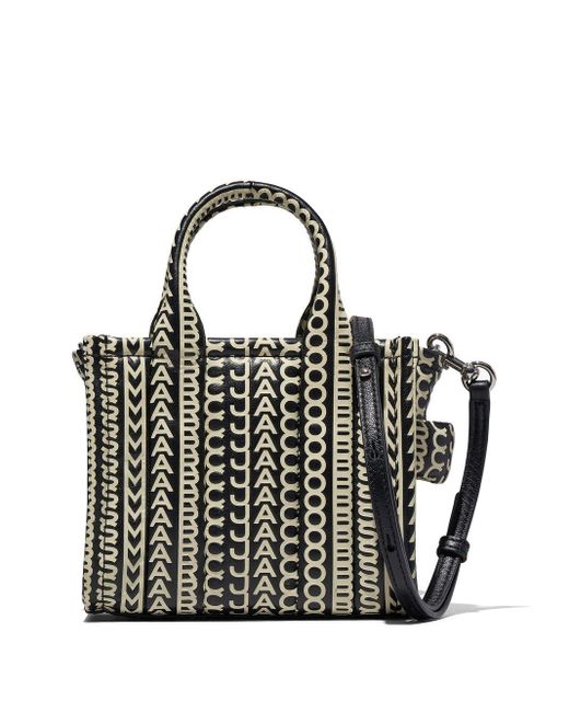 Marc Jacobs Leather The Monogram Tophandle Tote in Black Lyst Australia