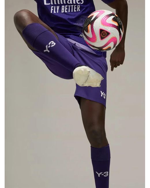 Y-3 Purple Logo-Embellishment Socks