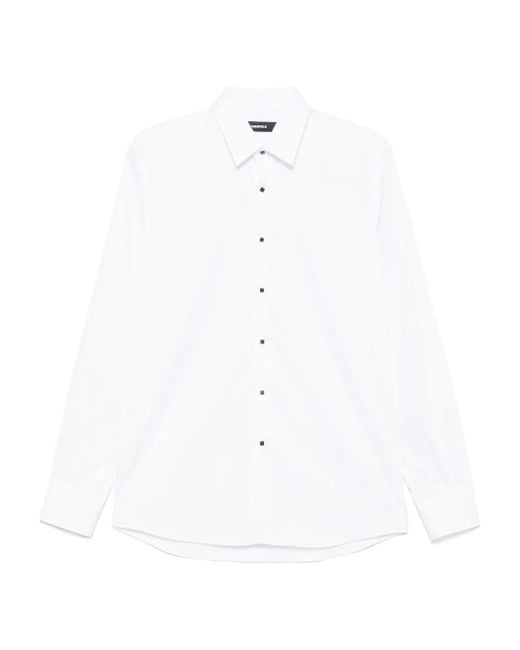 Karl Lagerfeld White Cotton Shirt for men