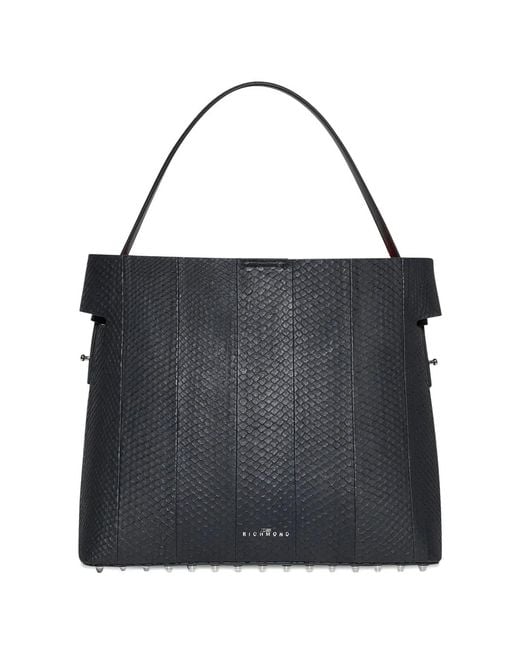 John Richmond Black Studded Tote Bag