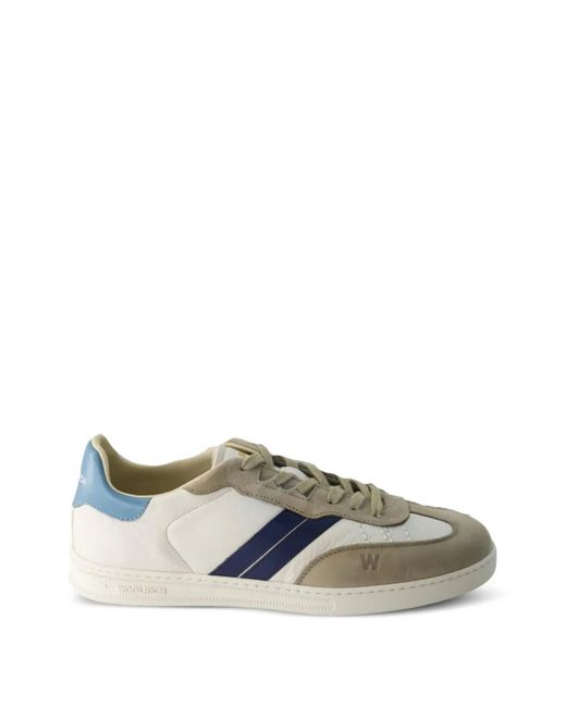 Woolrich Natural Stripe Sneakers for men