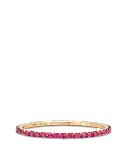 ’ROBERTO DEMEGLIO White Ruby Oval Tennis Bracelet