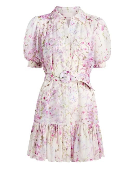 Cinq À Sept Pink Midsummer Bloom Halbini-Kleid