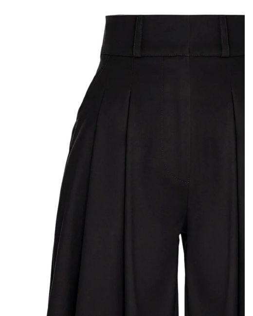Hamza Black Kimi Knife-Pleat Shorts