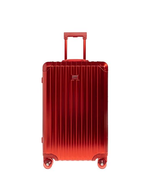 DIESEL Red Ribbed Suitcase