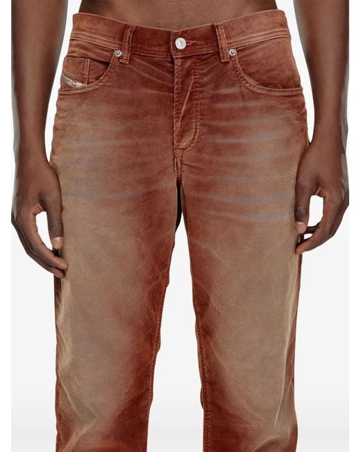 DIESEL Brown 2023 D-Finitive Tapered Jeans for men