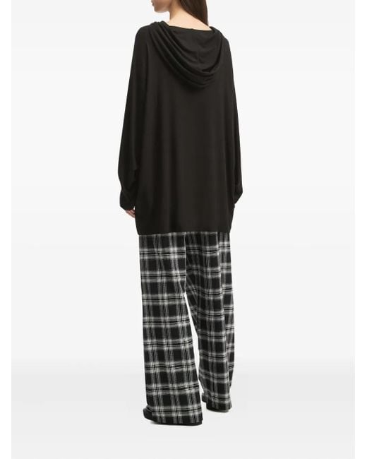 B+ AB Black Hooded Check-Print Set