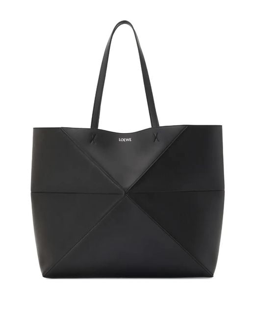 Loewe Black Puzzle Fold Horizontal Shoulder Bag