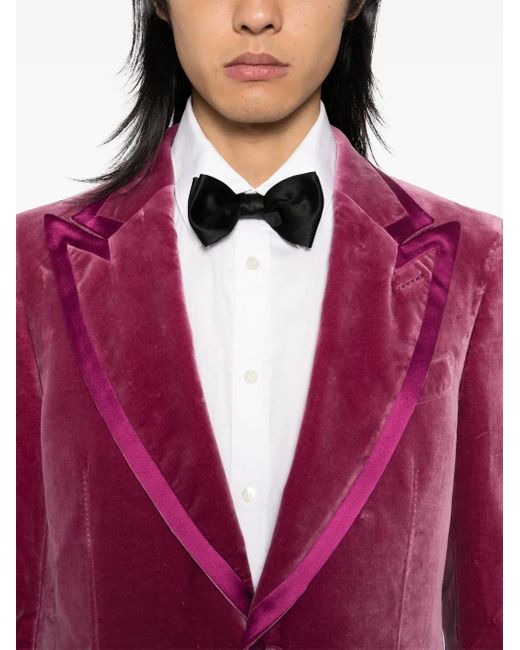 Tom Ford Anzug Aus Samt in Purple für Herren