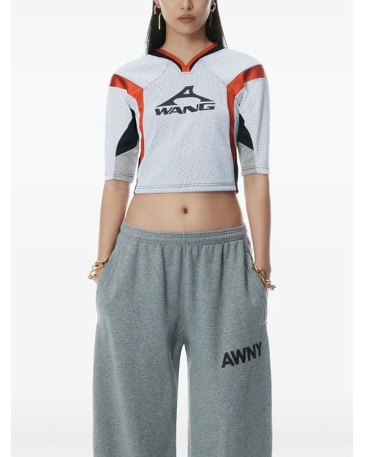 Alexander Wang Blue Graphic Articulated Trousers