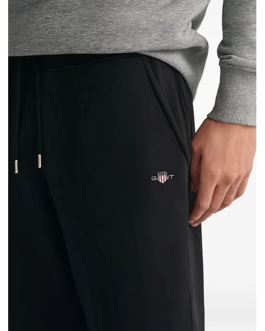 Gant Black Side-Pockets Track Pants for men