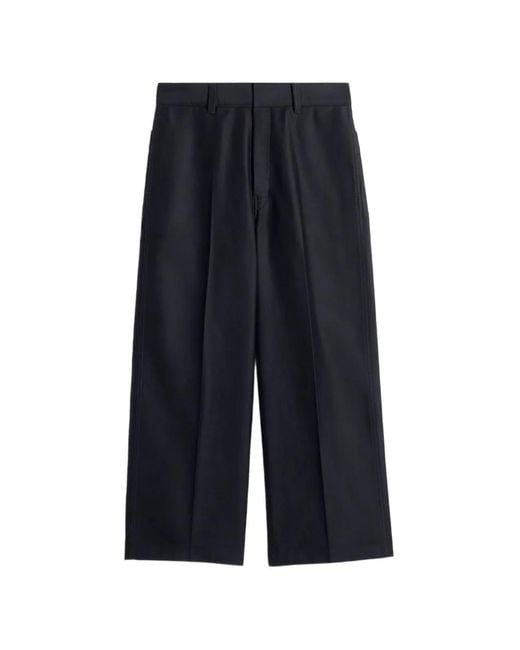 Lemaire Blue Button Pocket Trousers for men