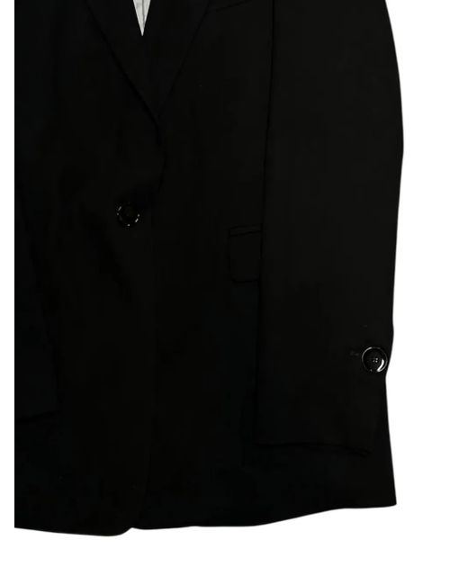 ..,merci Black Buttoned Jacket