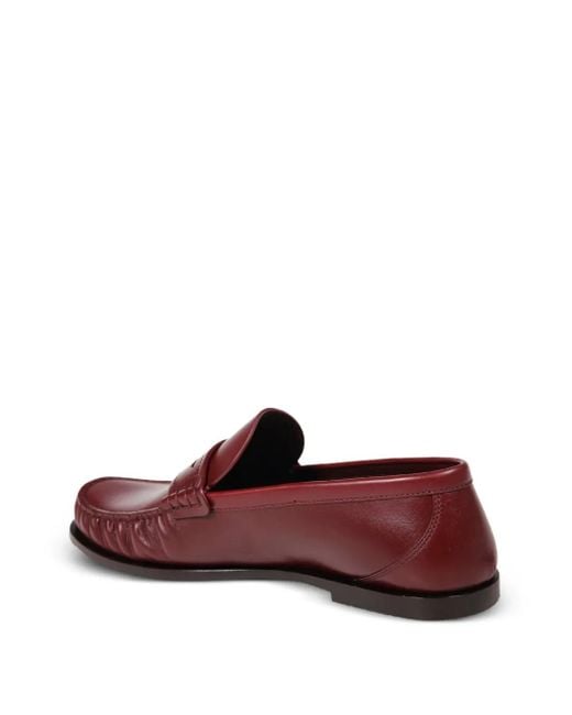 Saint Laurent Brown Le Loafer Leather Loafers