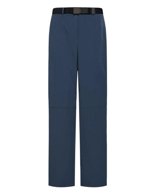 12 STOREEZ ベルテッド ストレートパンツ Blue