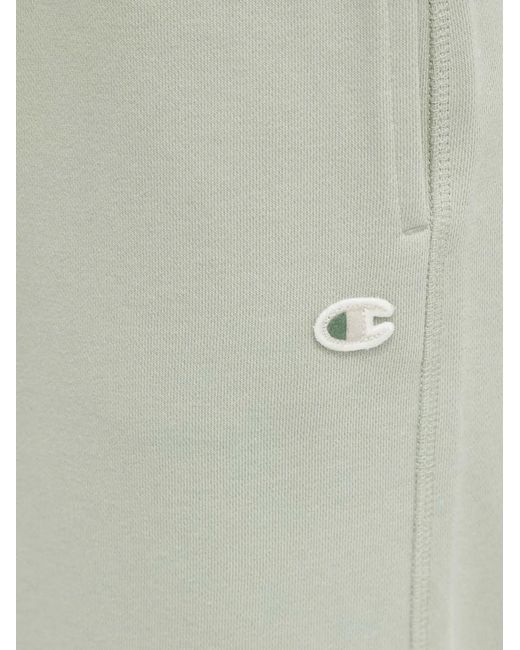 Champion Green Logo-Patch Track Pants