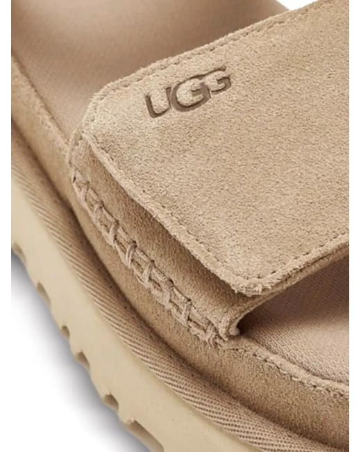 Ugg Natural Goldenstar Suede Sandals