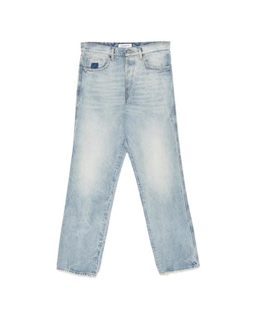 NUMERIS Blue Belt-Loops Jeans for men
