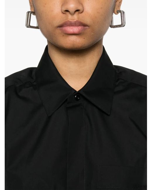 ALAINPAUL Black Layered Shirt