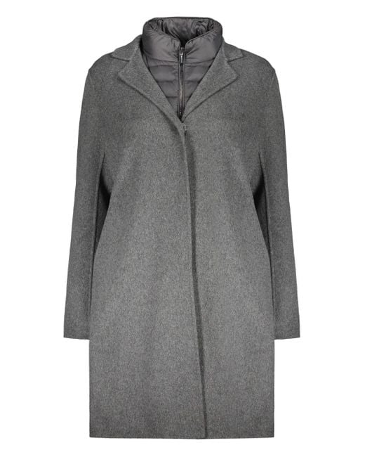 Moorer Gray Single-Breasted Coat