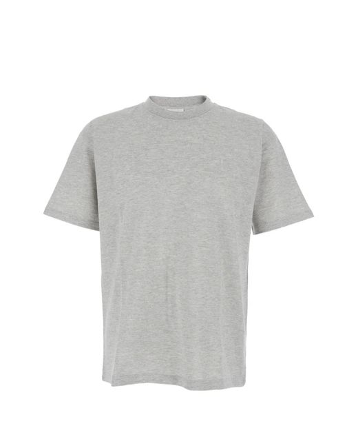 Saint Laurent Gray Cassandre Crewneck T-Shirt for men