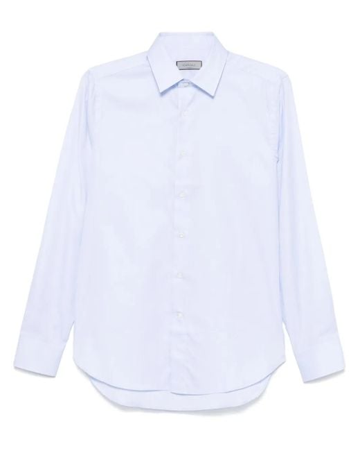 Canali White Cotton Shirt for men