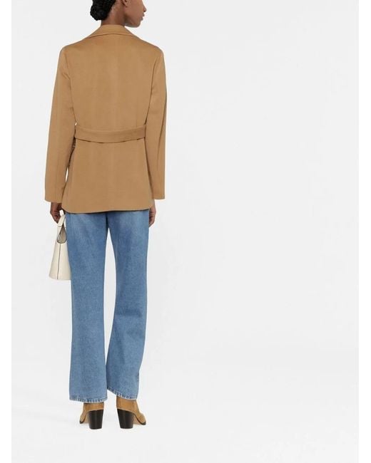 Calvin Klein Natural Single-Breasted Coat